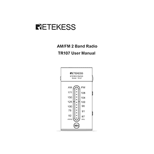 Retekess TR107 AM/FM Radio User Manual