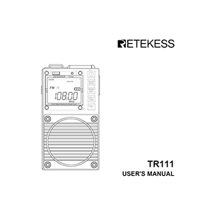 Retekess TR111 Multi-Band DSP Radio User Manual