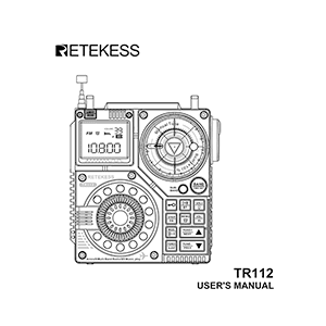 Retekess TR112 Multi-band DSP Radio User Manual