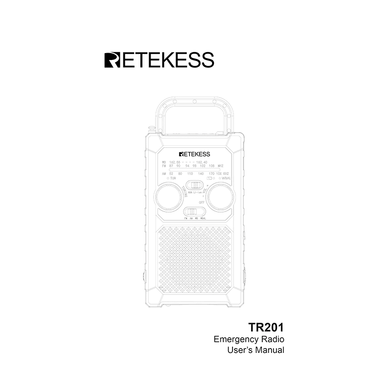 Retekess TR201 Emergency Radio User's Manual