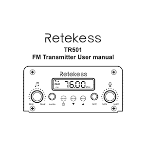 Retekess TR501 FM Transmitter User Manual