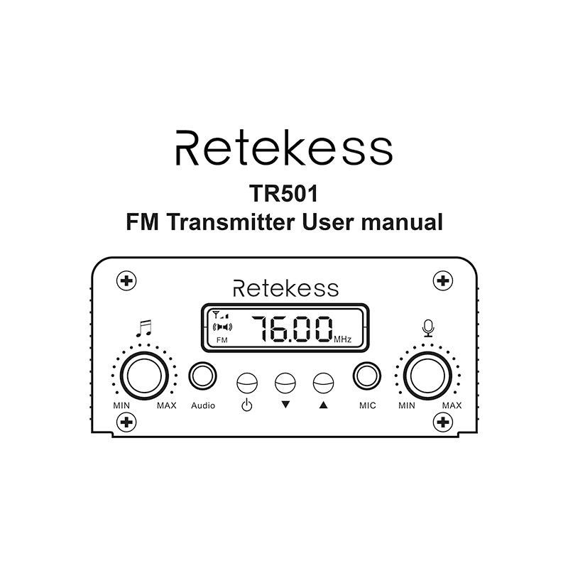 Retekess TR501 FM Transmitter User Manual