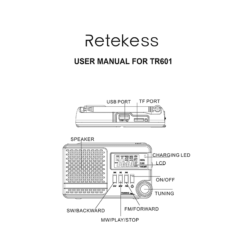 Retekess TR601 Radio User Manual