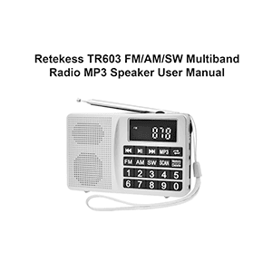 Retekess TR603 Radio / Speaker User Manual