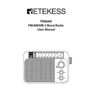 Retekess TR604W Radio User Manual