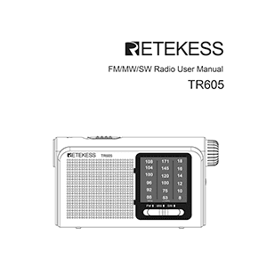 Retekess TR605 Radio User Manual