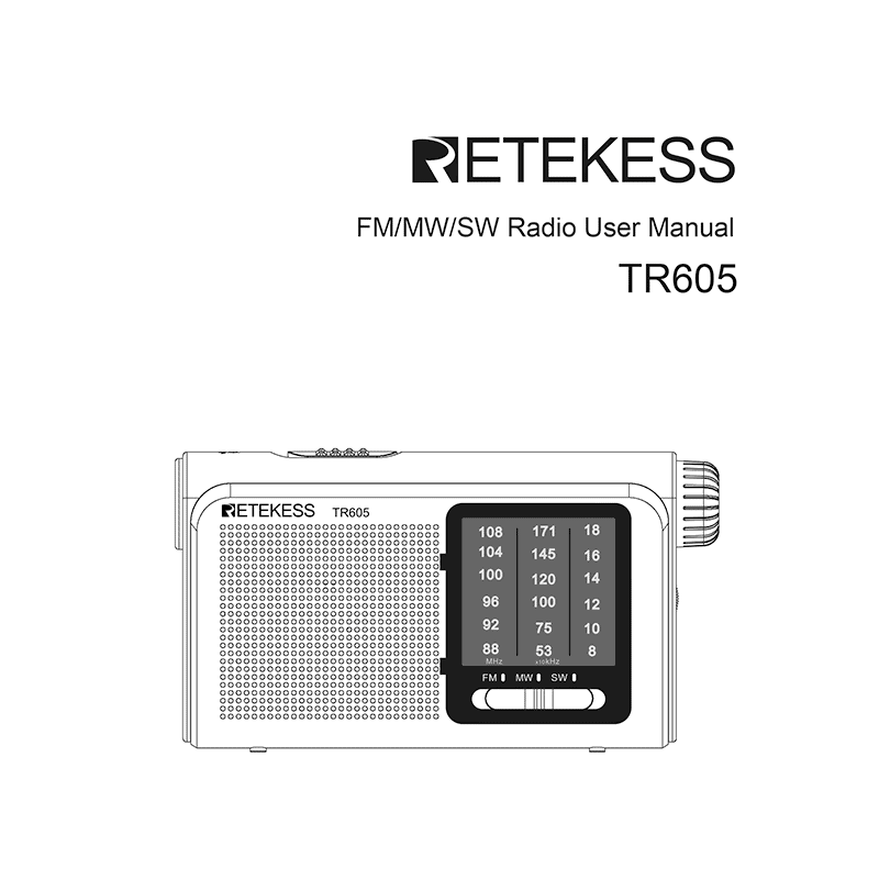 Retekess TR605 Radio User Manual