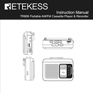 Retekess TR606 Radio Cassette Player / Recorder Instruction Manual