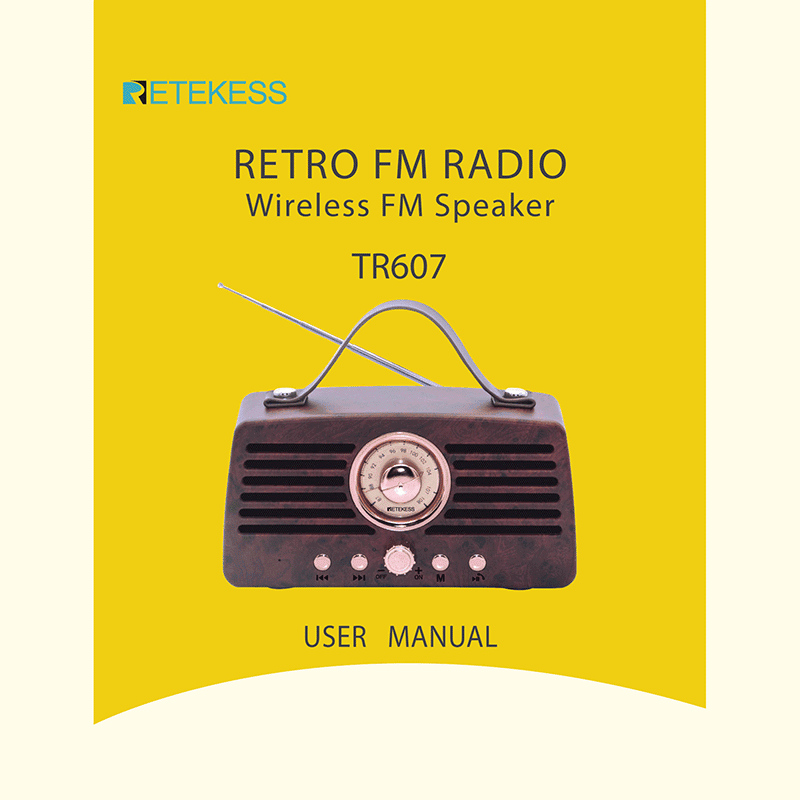 Retekess TR607 Radio / Wireless Speaker User Manual