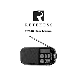 Retekess TR610 Radio User Manual