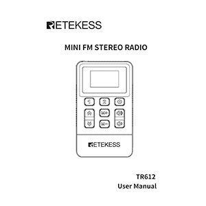 Retekess TR612 Radio User Manual