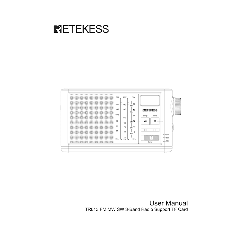 Retekess TR613 Radio User Manual