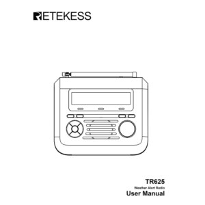 Retekess TR625 Weather Alert Radio User Manual