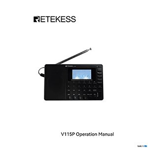 Retekess V115P Radio Operation Manual
