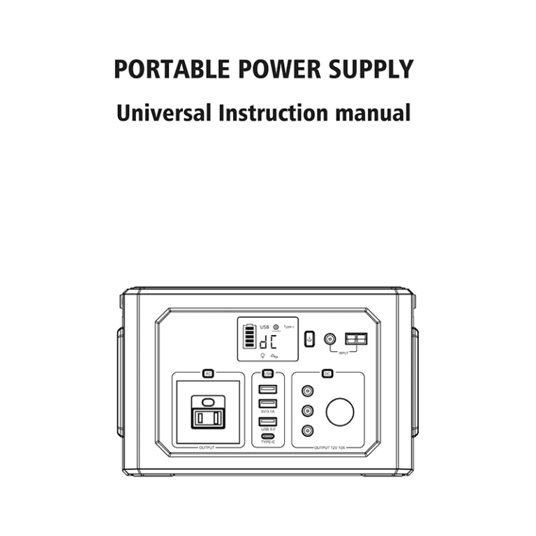 Rockpals K53 Portable Power Station 350W/288Wh User Manual