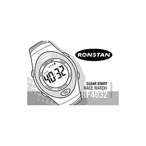 Ronstan Clear Start RF4032 Race Watch Operating Instructions