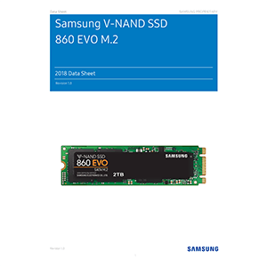 Samsung SSD 860 EVO 1TB M.2 SATA MZ-N6E1T0 Data Sheet