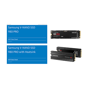 Samsung SSD 980 PRO 1TB M.2 PCIe Gen 4.0 x4 NVMe 1.3c MZ-V8P1T0 Data Sheet