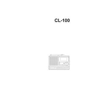 Sangean CL-100 Radio User Manual