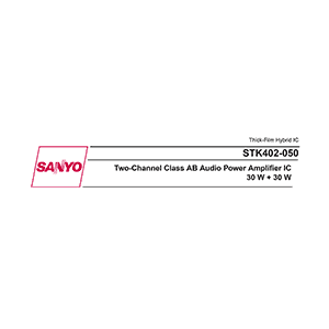 Sanyo STK402-050 Audio Power Amplifier Data Sheet