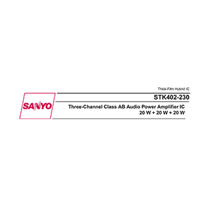 Sanyo STK402-230 Audio Power Amplifier Data Sheet