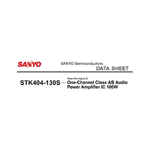Sanyo STK404-130S Audio Power Amplifier Data Sheet