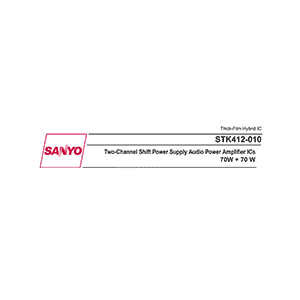 Sanyo STK412-010 Audio Power Amplifier Data Sheet