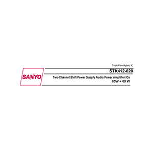 Sanyo STK412-020 Audio Power Amplifier Data Sheet