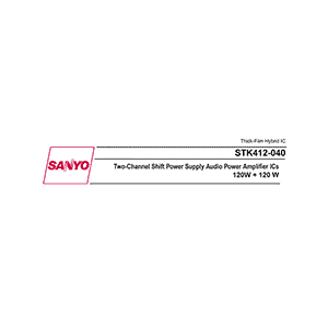 Sanyo STK412-040 Audio Power Amplifier Data Sheet
