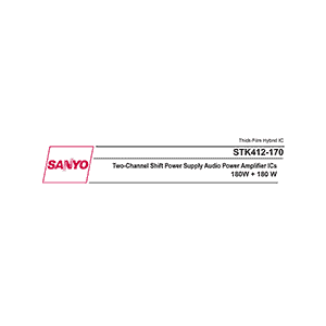 Sanyo STK412-170 Audio Power Amplifier Data Sheet