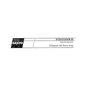 STK4216MK10 Sanyo Audio Power Amplifier Data Sheet