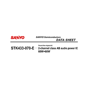 STK433-070-E Sanyo Audio Power Amplifier Data Sheet