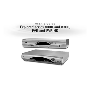 Scientific Atlanta Explorer 8300 CATV Converter DVR User Guide