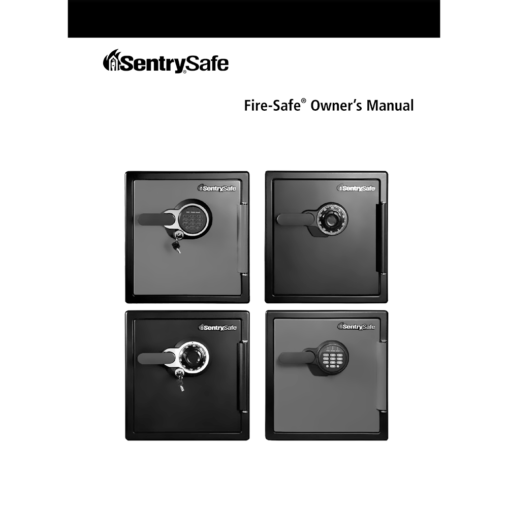 SentrySafe SF082CS Combination Fire Safe Owner's Manual
