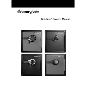 SentrySafe SF123ES Digital Fire Safe Owner's Manual