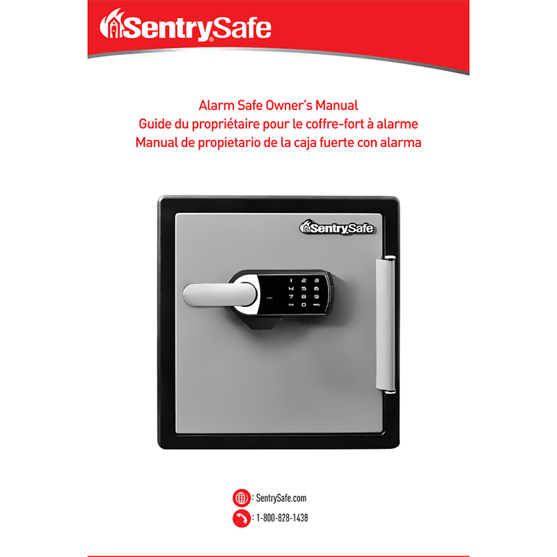 SentrySafe SFW123TTC Alarm Fire/Water Safe Owner's Manual