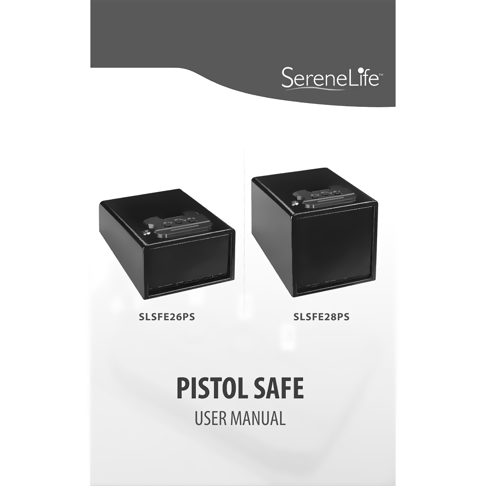 SereneLife SLSFE26PS Pistol Safe User Manual