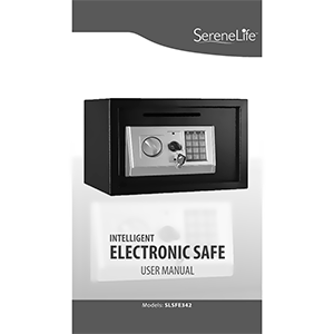 SereneLife SLSFE342 Electronic Safe Box User Manual