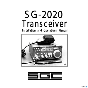 SGC SG-2020 Transceiver Installation and Operations Manual