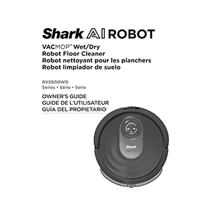 Shark AI VACMOP Robot Vacuum / Mop RV2001WDCA Owner's Guide