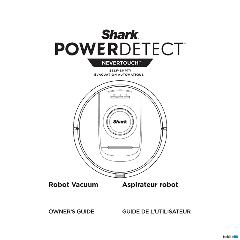 Shark PowerDetect NeverTouch Robot Vacuum AV2800ZEBK Owner's Guide