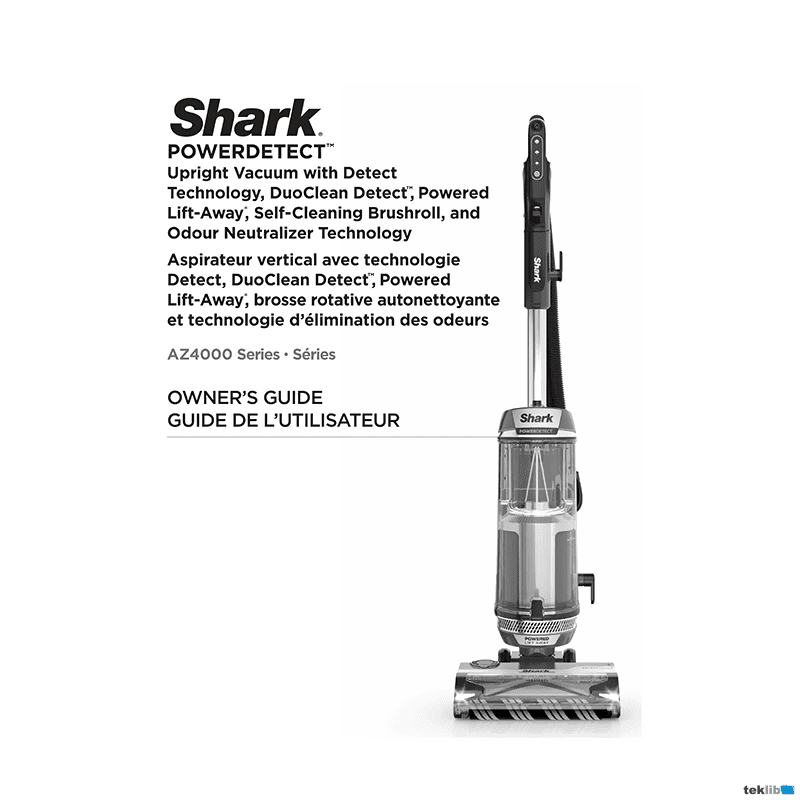Shark PowerDetect Upright Vacuum AZ3901 Owner's Guide