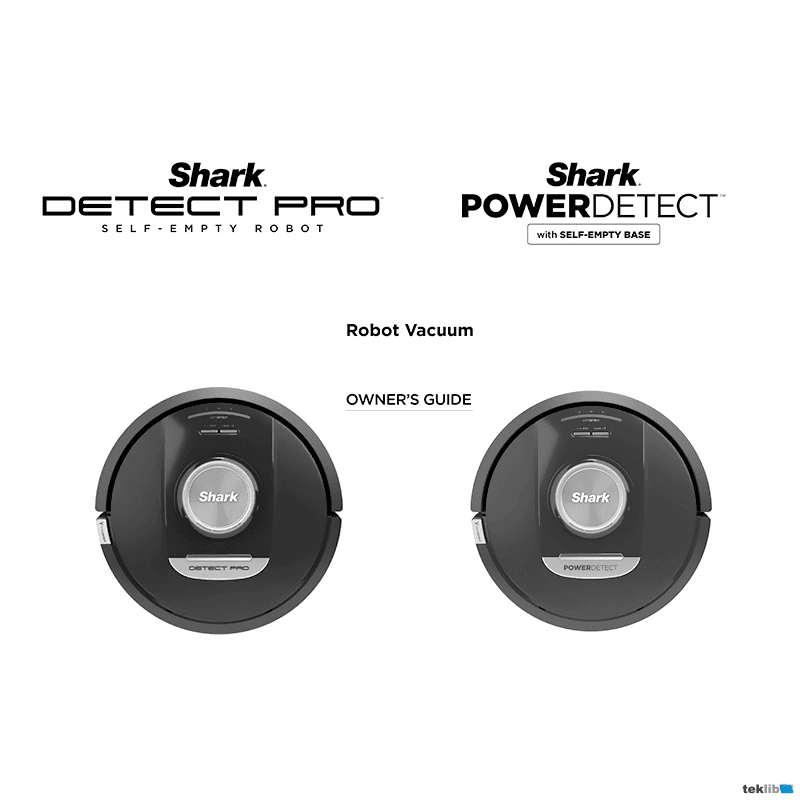 Shark Detect Pro Robot Vacuum RV2810AECA Owner's Guide