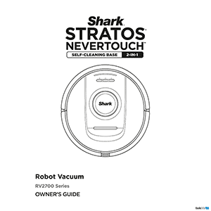 Shark Stratos NeverTouch Robot Vacuum RV2871ZEUS Owner's Guide