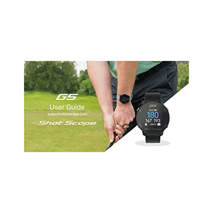 Shot Scope G5 Golf GPS Watch User Guide
