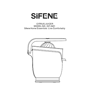 SIF-3401 Sifene Citrus Juicer User Manual