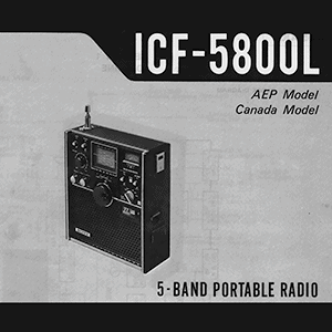 Manuals for SONY ICF-5800L
