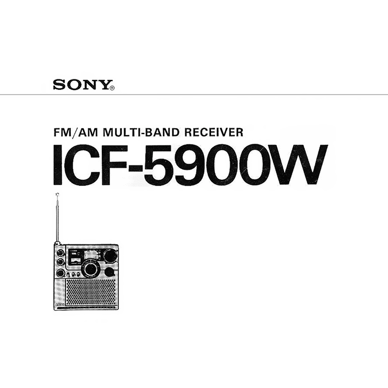 Manuals for SONY ICF-5900W