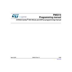 STM32F411 Programming Manual
