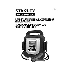 Stanley FATMAX J15CF 1500A Jump-Starter Instruction Manual